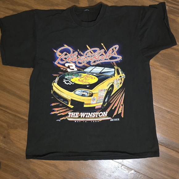 NWOT Black Racing Graphic Tee - Picture 1 of 2
